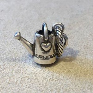 🆕Listing! Brighton Sprinkle With Love charm Silver watering can w Hearts Retired